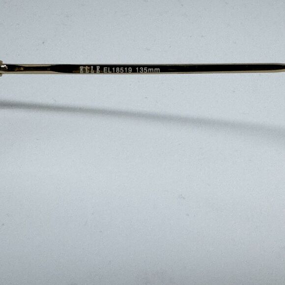 Elle Eyeglasses El18519 Gold Metal Frame 51-19-140 Half Rimless H14538 - Picture 7 of 8